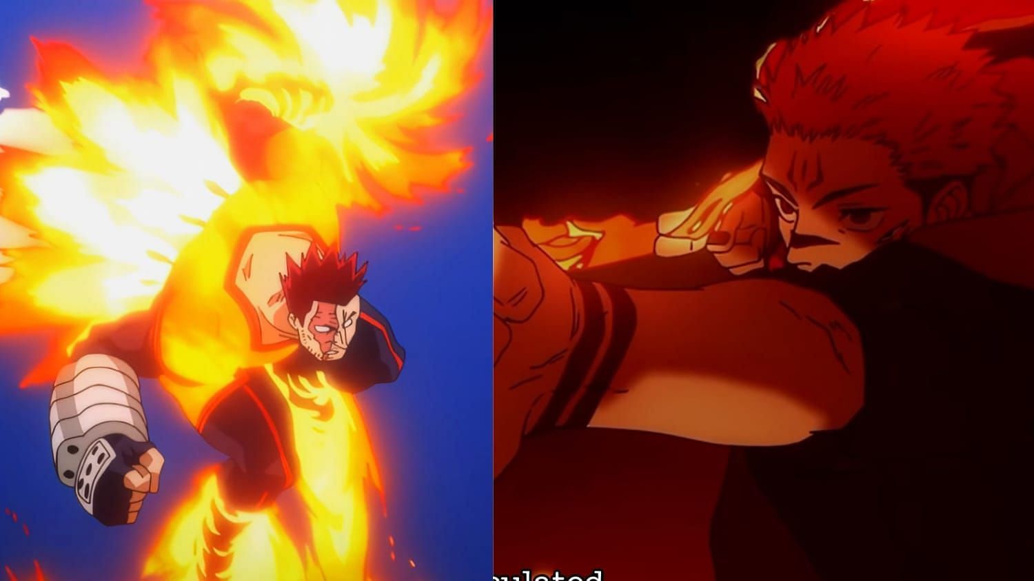Endeavour & Sukuna (Image via MAPPA, Studio Bones)